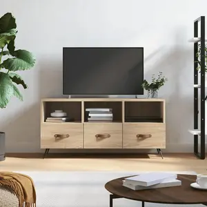 Berkfield TV Cabinet Sonoma Oak 102x36x50 cm Engineered Wood