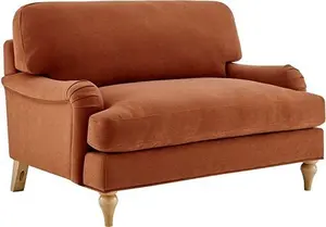 DUSK Hampshire Loveseat - Burnt Orange - Velvet