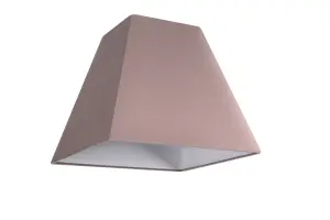 GoodHome Qarnay Taupe Fabric dyed Light shade (D)20cm