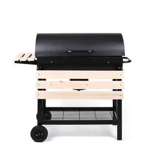 Offset Charcoal Portable Smoker & Grill