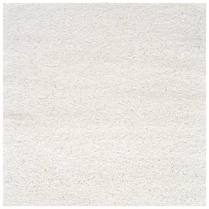 Myshaggy Collection Living Room Rugs Solid Design  White