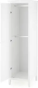 Dunelm Lynton Single Wardrobe, Farmhouse, White