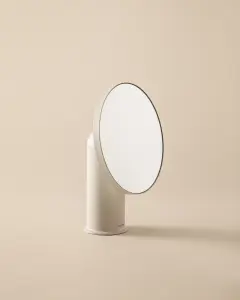 Cosmic Free Standing Magnifying Mirror Matte White Geyser (X5)