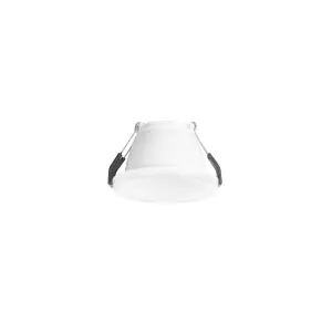 Luminosa Mode LED Recessed Downlight White, Sandblasted, Warm-White 3000K