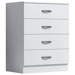 Tunis 4 Drawer Chest Of Drawers - Matt White