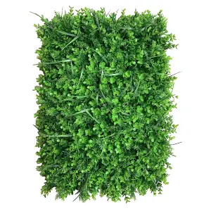 Artificial Grass Plant Wall Panel, Artificial Leaves Hedge Greenery Wall Panel for Indoor Outdoor