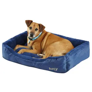 Bacup Polyester Pet Bed Blue / XLarge(90 cm L x 70 cm W)