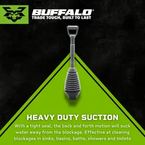 Buffalo Maxi Plunger PRO with Rubber Seal