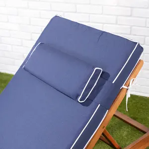 Alfresia Blue Sun Lounger Replacement Garden Cushion