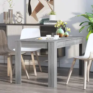 Gille Dining Table 140 x 74.5 x 76 cm Engineered Wood Grey Sonoma / Grey Sonoma