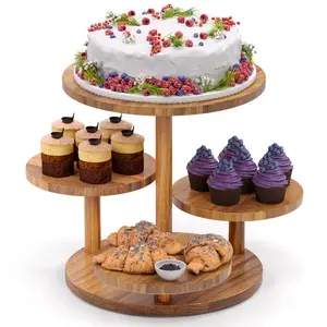 4 Tier Round Cupcake Tower Stand