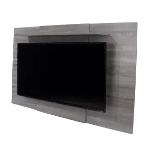 TV display wall panel, extendable or fixed, Lido grey oak effect