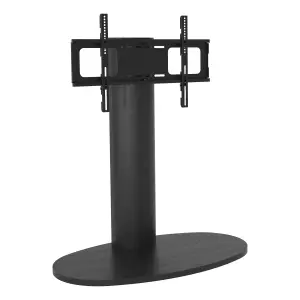 AVF Affinity Chepstow One 93cm Oval Pedestal TV Stand, for TVs 32-65" - Black