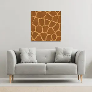 Giraffe Print (Canvas Print) / 101 x 101 x 4cm