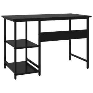 Berkfield Computer Desk Black 105x55x72 cm MDF and Metal