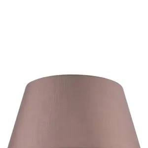 GoodHome Lokombi Taupe Fabric dyed Light shade (D)35cm