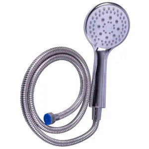 Replacement Shower Head and 1.2m Hose with 4 Spray Settings