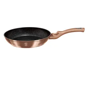 URBNLIVING Height 11.8cm Berlinger Haus 10Pc Rose Gold Cookware Set Aluminium Non Stick Pots Pans Induction Tools