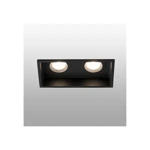 Luminosa Hyde Recessed Downlight Ceiling Light Black, GU10, IP44