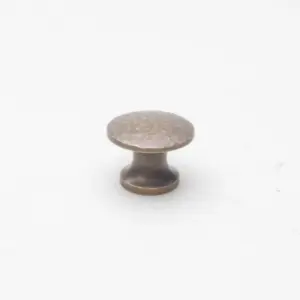 Castelion Antique Brass Hammered Cupboard Knob 25mm