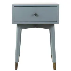 1 Drawer Bedside Table Grey