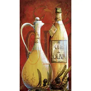 Olive Oil - Wrapped Canvas Painting 46cm H x 30cm W x 3.8cm D