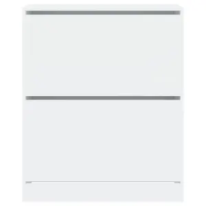 Shoe Cabinet White 80x34x96.5 cm Engineered Wood