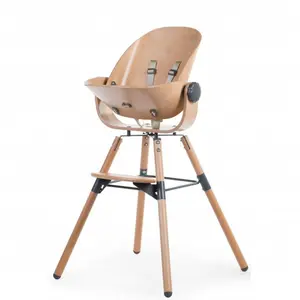 Childhome High Chair Seat Evolu Newborn Wood Natural Anthracite