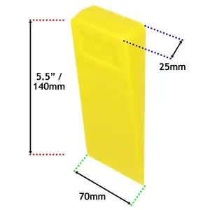 SPARES2GO Tree Felling Wedge Kit 5.5" 8" Heavy Duty Chainsaw Log Wood Cutting Blocks (2 Pack)