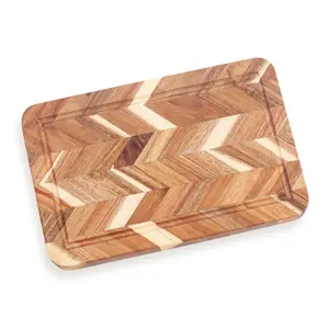 Woodluv Chopping Board, Chopping Boards for Kitchens, Strong, Durable Serving Board, Acacia Wood Cutting Board.