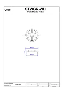 McAlpine STWGR-WH 1" Shower Grid