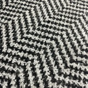 Mighty Mats® Grey Chevron Door mat, 75cm x 45cm