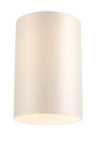 GoodHome Pibrock Cream Fabric dyed Light shade (D)20cm