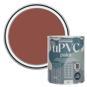 Rust-Oleum Fire Brick Matt UPVC Paint 750ml