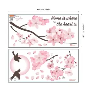 Walplus Sakura Night Kids Sticker PVC Pink