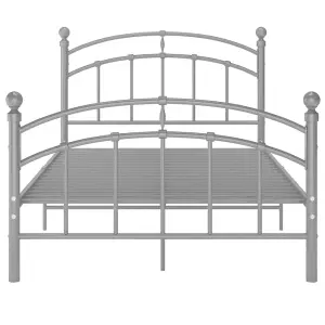 Berkfield Bed Frame Grey Metal 120x200 cm