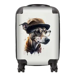 Whippet Dog Splashart Suitcase - Mini Cabin