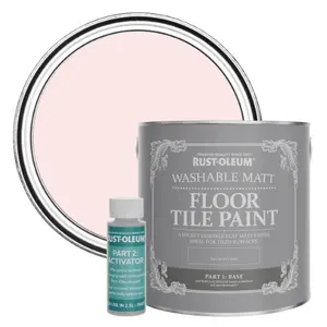 Rust-Oleum Strawberry Vanilla Washable Matt Floor Tile Paint 2.5L