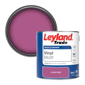 Leyland Trade Vinyl Matt Walls & Ceilings Emulsion Paint (S 2060-R30B) 2.5L