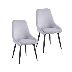 Fern Upholstered Dining Chair (Set of 2) Grey