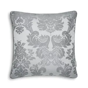 Catherine Lansfield Living Damask Jacquard 43x43cm Cushion Silver