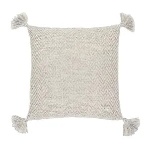 Gallery™ Grey Herringbone Indoor Cushion (L)45cm x (W)45cm