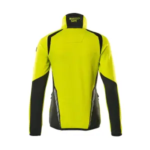 Mascot Accelerate Safe Ladies Half Zip Microfleece (Hi-Vis Yellow/Dark Navy)  (Medium)