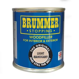 Brummer Wood Filler Light Mahogany 250g - The Original And Still The Best