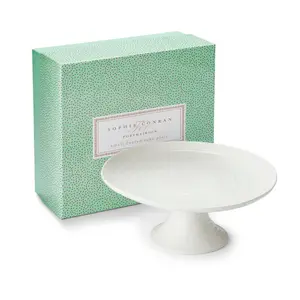 Sophie Conran Portmeirion Small Footed Cake Plate, White