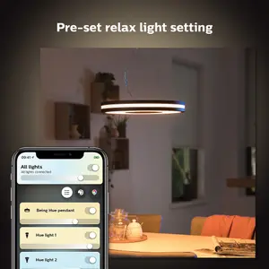 Philips Hue White Ambiance Being Pendant Light Black