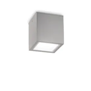 Ideal Lux Techo Big Surface Mounted Downlight Grey IP54