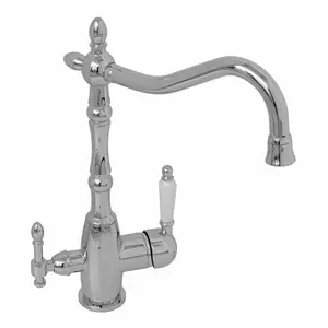 ENKI Aylesbury Traditional Chrome 3in1 Water Purifier Filter Mixer Tap for Kitchen Sink