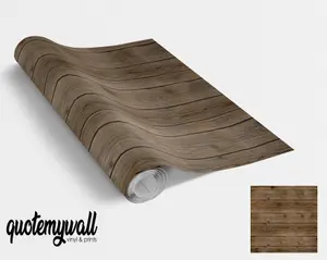 QuoteMyWall Dark Walnut Wood Pattern Vinyl Furniture Wrap For Furniture & Kitchen Worktops