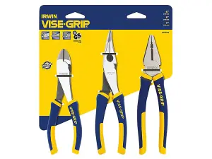 Irwin 3Pc Plier Set  Wire Cutter Up To 2,0 Mm